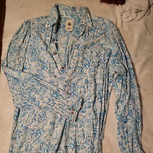 The Territory Ahead - Fakarava Batik Popover Seabreeze Medium Tall